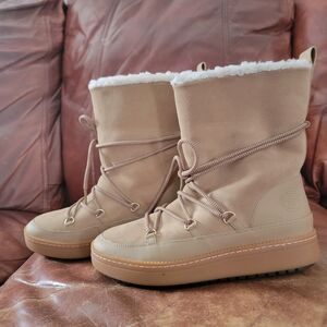 Cole Haan Cloud Feel Suede Snow Boots Sz8
